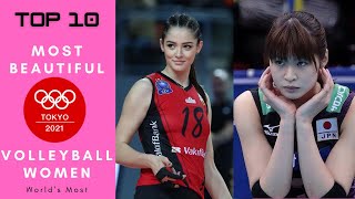 10 Most Beautiful Tokyo Olympics 2021 Volleyball Women [upl. by Eddra408]