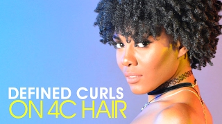 How to Define Curls on 4C Natural Hair  Miss Jessies Coily Custard  Chanel Oldham [upl. by Adnalra]