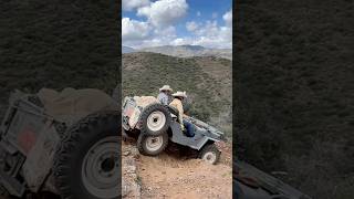 My brother Charlie and buddy Joey taking “Smokey” down the steep mining trails during GDR 2024 jeep [upl. by Bradney]