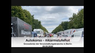 AlarmstufeRot Autokorso Berlin 09092020 [upl. by Airbma]