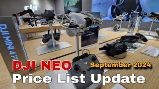 DJI NEO Price List Update September 2024  DJI AVATA 2  DJI MINI 4 Pro  Osmo Action Camera [upl. by Anrol]