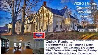 Victorian Homes In Maine For Sale Video  84 Military ST Houlton ME Property MOOERS REALTY 9024 [upl. by Eetsud541]