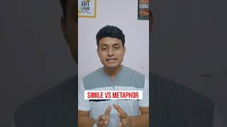 Metaphor vs Simile in Simple Words shorts by Be Smarty [upl. by Standley]