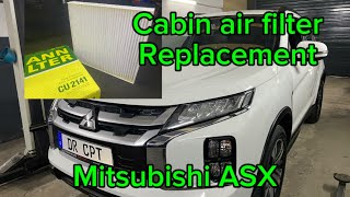 How to change cabin air filter Mitsubishi ASX pollen filter wechseln DIY ASX GA311 [upl. by Nylireg]