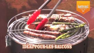 Barbecue au charbon de bois nomade MASTERGRILL [upl. by Rodmun909]