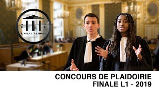 LYSIAS RENNES  FINALE 2019  CONCOURS DE PLAIDOIRIE L1 [upl. by Nicodemus746]