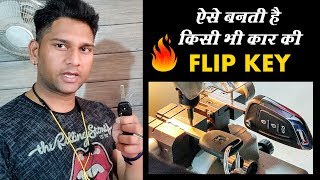 HONDA AMAZE NORMAL KEY TO FLIP KEY  Car Key Programming  ANSH VLOGS [upl. by Reh]