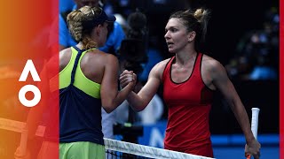 As it happened Halep v Kerber SF  Australian Open 2018 [upl. by Marashio]