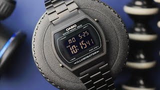 If Batman Created A Digital Watch – ‘Blackout’ Casio B640WB1BEF [upl. by Enialb]