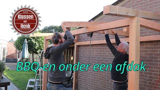 Afdak voor boven de Barbeque bouwen [upl. by Lesab610]