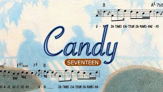 SEVENTEEN  Candy Sheet Music amp Lyrics Rom Eng [upl. by Annasiul]