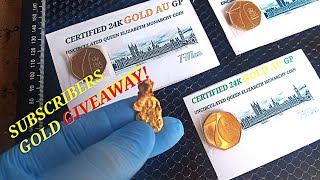 GOLD GIVEAWAY FOR MY SUBSCRIBERS SUBSCRIBE amp COMMENT TO WIN [upl. by Airekat696]