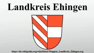 Landkreis Ehingen [upl. by Rudd]