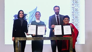 Firma del decreto que devuelve Pemex y CFE al pueblo de México Conferencia presidenta Sheinbaum [upl. by Anohr]