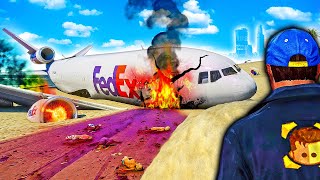 Repairing a DC10 Airplane after CRASH LANDING in GTA 5 [upl. by Leahcym]