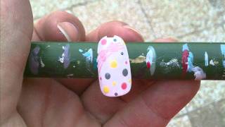 Petite Chérie Nails with Konad inspired by Annick Goutal Perfume wmv [upl. by Alleira391]