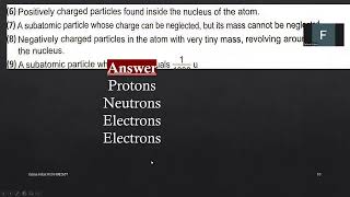 subatomic particlesprotonsneutronselectrons [upl. by Yk]