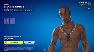 FORTNITE WANTS TO ADD TRAVIS SCOTT TO THE STORE When is Travis scott coming back chapter 2 remix [upl. by Solegna]