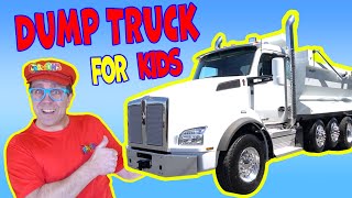 Learn About Dump Trucks With Matty Crayons  Trucks For Kids  Educational Videos For Kids [upl. by Alodi]