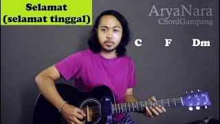 Chord Gampang Selamat Selamat Tinggal  Virgoun by Arya Nara Tutorial Gitar Untuk Pemula [upl. by Chinua]