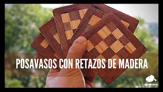 POSAVASOS de Madera Reciclada 🔝  Paso a Paso [upl. by Thaddaus]