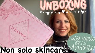 STYLEVANA 🤍UNBOXING CALENDARIO DELL’AVVENTO non solo skincare [upl. by Ahsemrac441]