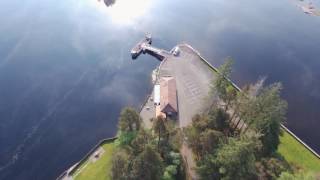 Parrot Bebop 2 drone footage of Stronachlachar Pier Loch Katrine Scotland [upl. by Hairim]