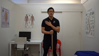 Passive shoulder external rotation to improve shoulder mobility and pain [upl. by Nahsin154]