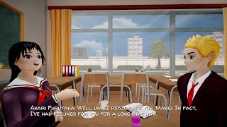 Yandere School S1E7  AIYandere  AI anime school slice of life [upl. by Idola]