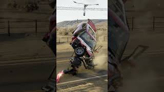 Extremely Realistic Car Crash Simulation  BeamNGDrive shorts [upl. by Arte]