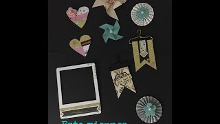 Embellecedores para scrapbook tutorial [upl. by Yewed]