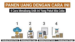 4 Cara Unik Menabung Ini Bisa Membuatmu PANEN Uang Jutaan dalam Setahun Tertarik Coba [upl. by Analah]