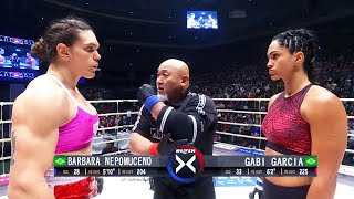 Gabi Garcia Brazil vs Barbara Nepomuceno Brazil  MMA fight HD [upl. by Eikcim]