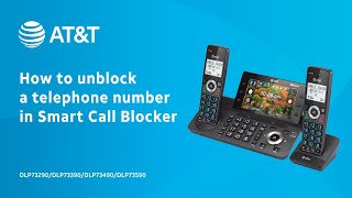 Unblock a telephone number in Smart Call Blocker  ATampT DLP73X90 [upl. by Aipotu203]