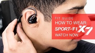 Guide How to Wear the MEElectronics SportFi X7 Bluetooth Wireless Earphones [upl. by Slocum]