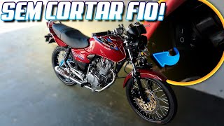 COMO INSTALAR O MELHOR ANTIFURTO NA MOTO SEM CORTAR O CHICOTE GASTEI R250 ‹‹ Maycon Aragão ›› [upl. by Noyad833]