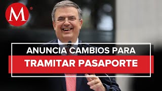 Ebrard presenta chat de WhatsApp para trámites de pasaporte mexicano [upl. by Cykana]