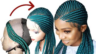 🔥 How To Make Braided Wig  easy to wear wigs for beginners [upl. by Acirem]