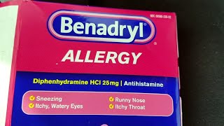 Benadryl Ultratabs Antihistamine Allergy Medicine Tablets [upl. by Hairem609]