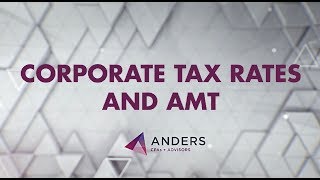 Tax Reform for Businesses Corporate Tax Rate amp AMT  Anders CPA [upl. by Anitirhc]