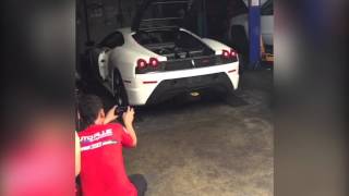 Ferrari F430 Scuderia Revs up with Agency Power Titanium XPipe System [upl. by Ennovehs]