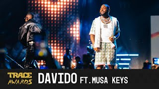 Davido ft Musa Keys  quotFeelquot  quotUnavailablequot  TRACE AWARDS 2023 [upl. by Phippen]