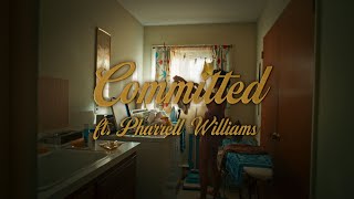 Rauw Alejandro amp Pharrell Williams  Committed Lyric Video [upl. by Nayra]