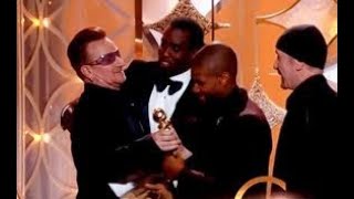 Breaking News Bono Rejects Awkward Kiss from Sean Diddy Combs in Resurfaced Golden Globes Video [upl. by Ecyt210]