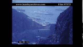 Aden Port in Aden Protectorate British warships Archive film 97572 [upl. by Nnaasil]