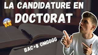 COMMENT CANDIDATER À UN DOCTORAT [upl. by Fineberg]