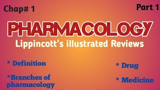 Chapter 1 intro  pharmacology  Lippincotts illustrated Reviews [upl. by Akyssej]