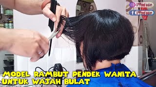 Model rambut pendek wanita yang berwajah bulatShort hairstyles for women with round faces [upl. by Mariano621]