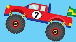 Monster Trucks Teaching Numbers 1 to 10  Number Counting for Kids [upl. by Morna]