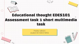 s00373856 EDES101 Assessment task 1 Short multimedia task [upl. by Oigufer]